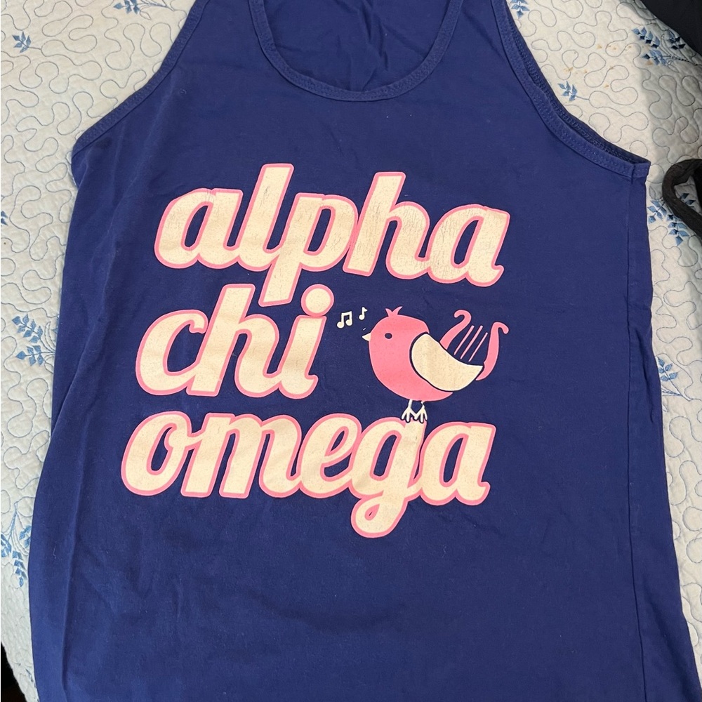 Alpha Chi Omega Blue Tank